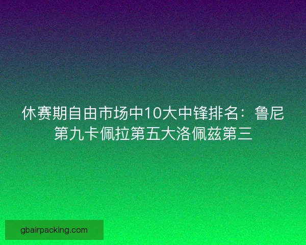 休赛期自由市场中10大中锋排名:鲁尼第九卡佩拉第五大洛佩兹第三 休赛期自由市场中10大中锋排名:鲁尼第九卡佩拉第五大洛佩兹第三